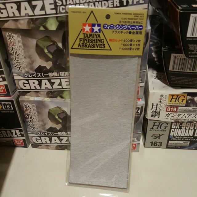 Tamiya Finishing Abrasives Sandpaper 400 600 1000 Grit Design