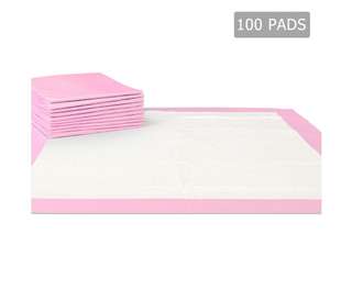 100 Puppy Pet Dog Toilet Training Pads Pink 100 Puppy Pet Dog Toilet Training Pads Pink