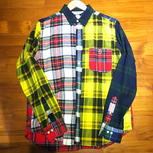 Bape plaid shirt clearance