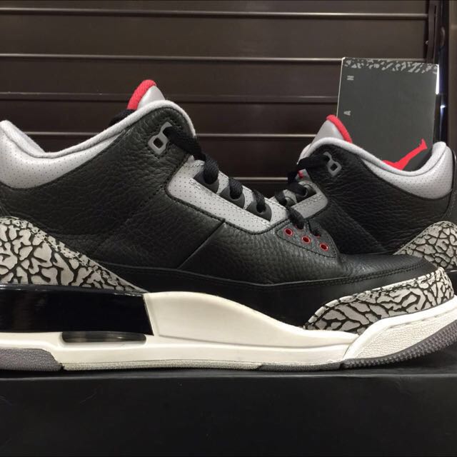 Air Jordan 3 Black Cement 2011 Men s Fashion Footwear