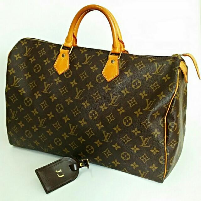 Authentic Louis Vuitton Speedy 40 ( LV speedy 40 ), Luxury, Bags & Wallets  on Carousell