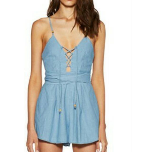 denim playsuit australia