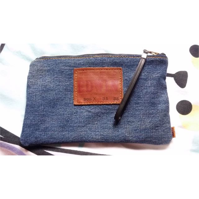 Edwin Denim Clutch Bag