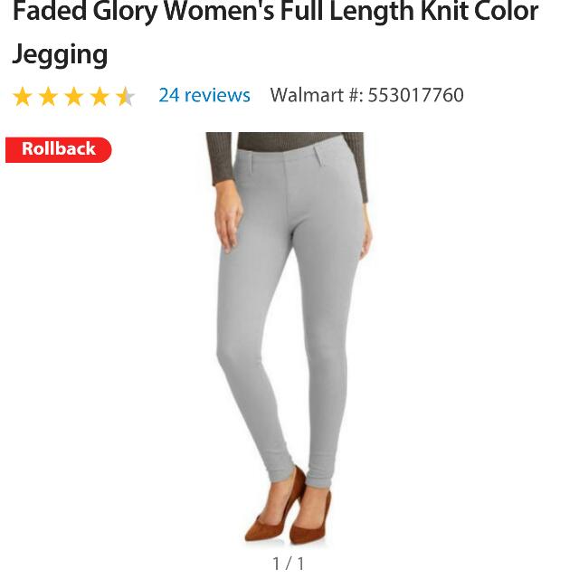 faded glory jean leggings