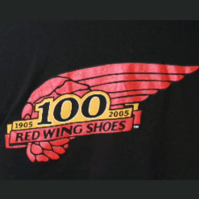 Red Wing Shoe Co.100th Anniversary T Shirt Men s Fashion Tops