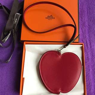 Hermes Tutti Frutti Apple Coin Pouch/Bag Charm