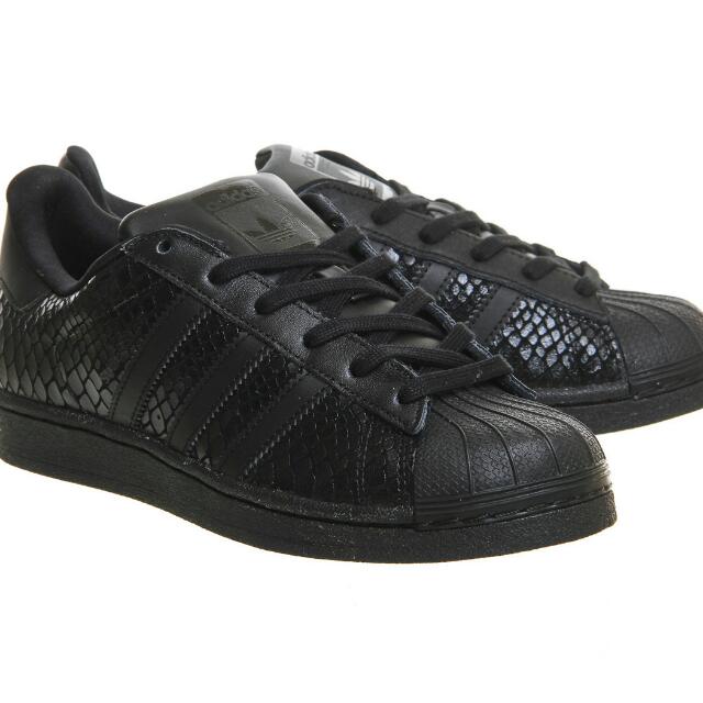 Adidas superstar 2 black mono snake clearance
