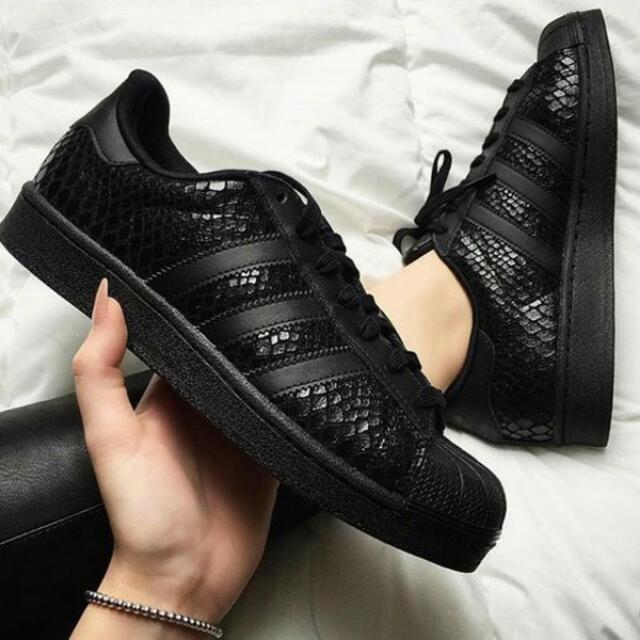 Adidas superstar 2 black mono snake clearance