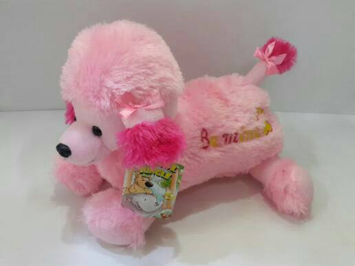 Boneka Anjing Poodle Pink Bordir Toys Collectibles Toys On