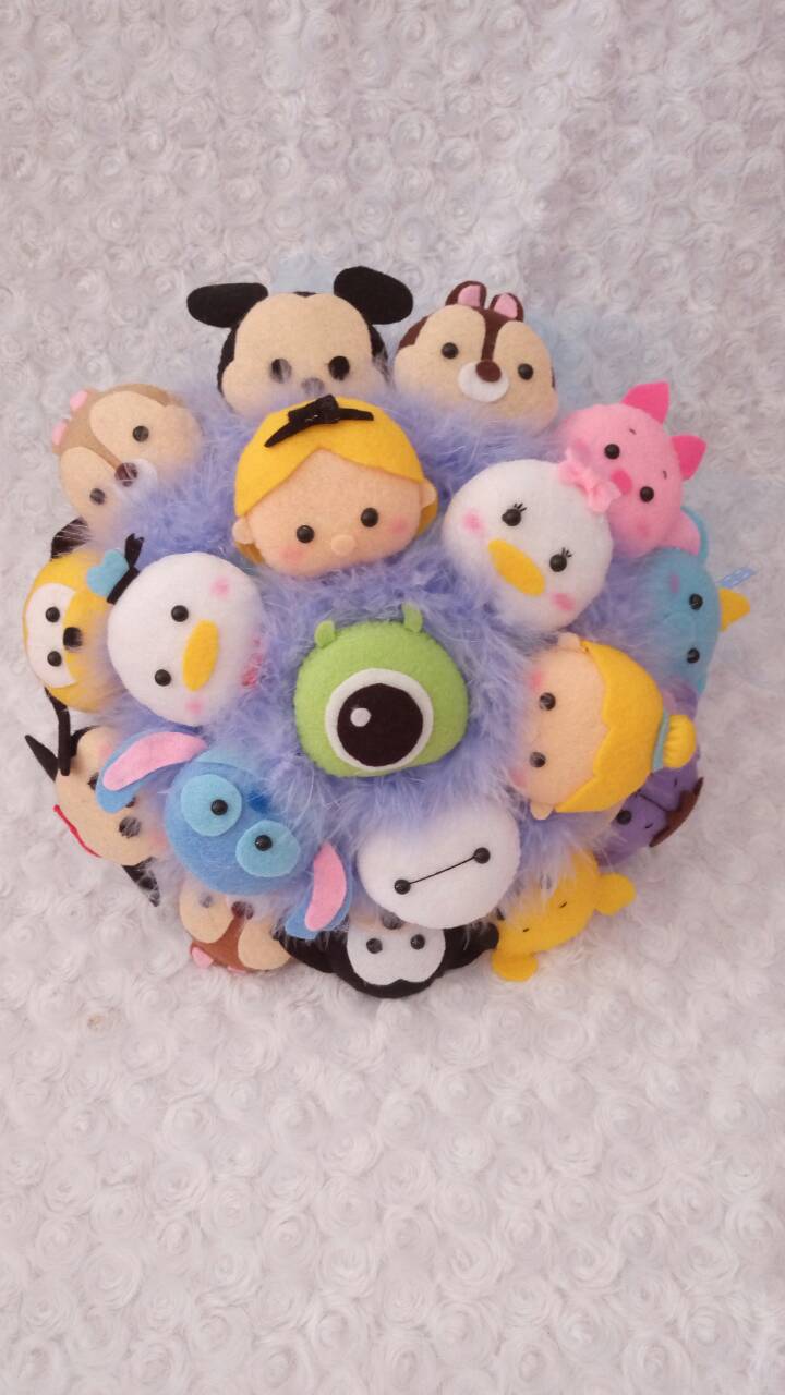 Buket Boneka Full Kepala Tsum Tsum Karakter Disney Toys Buket Boneka Full Kepala Tsum Tsum Karakter Disney Toys