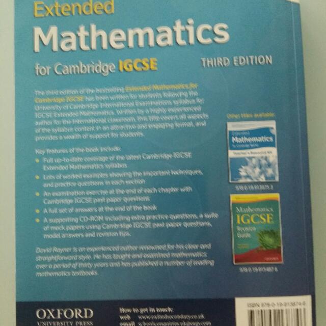 Extended maths for igcse hobbies toys books magazines textbooks