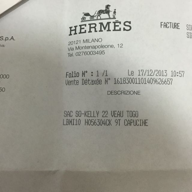 Bonhams : HERMÈS CAPUCINE TOGO SO KELLY 22 GOLD HARDWARE (includes original  dust bag)