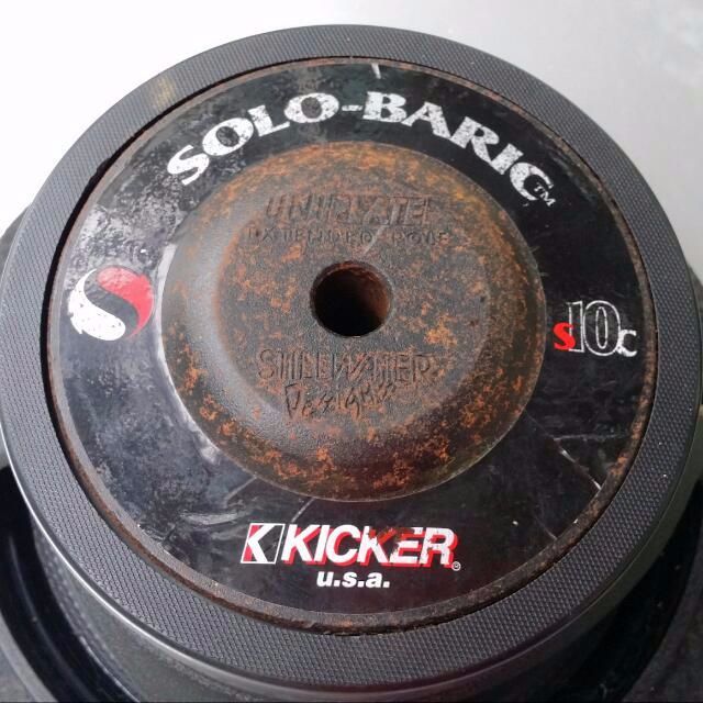 Original Kicker Solo Baric S10C 4Ohm Old School Subwoofer, Car