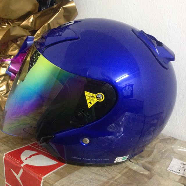 SHOEI J FORCE 2 BLUE (RESERVE), Car Accessories on Carousell