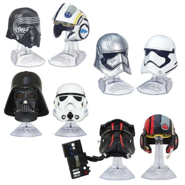 star wars the black series titanium series helmets