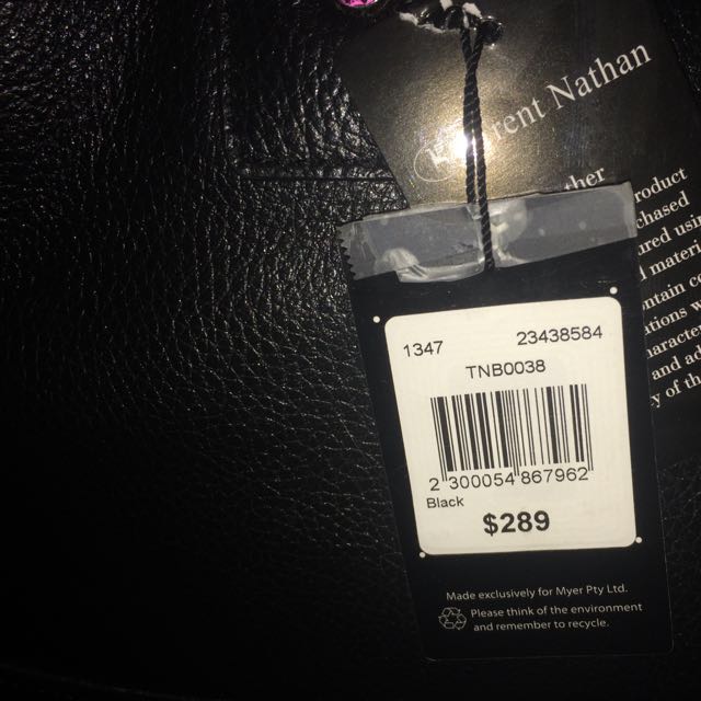 Trent Nathan Black Leather Handbag With Tags New Rrp 289 Women S Trent Nathan Black Leather Handbag With Tags New Rrp 289 Women S Fashion Bags Wallets On Carou