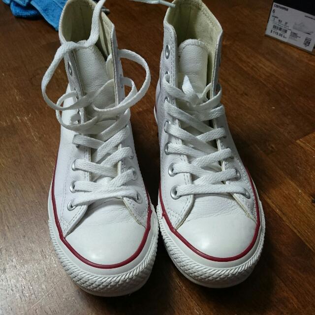 leather converse size 6