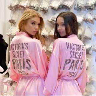 Victoria's secret✨維多利亞的秘密VS✨粉紅絲綢睡衣✨