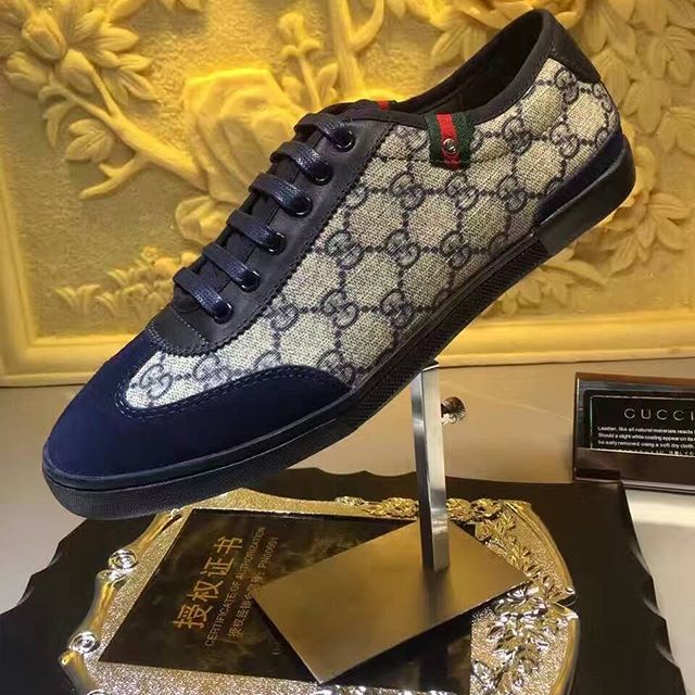 182 Jb Hong Kong Import Sneakers Sepatu Fashion Pria Mirror Quality Gucci Biru Branded Mahal Olshop Fashion Olshop Pria Di Carousell