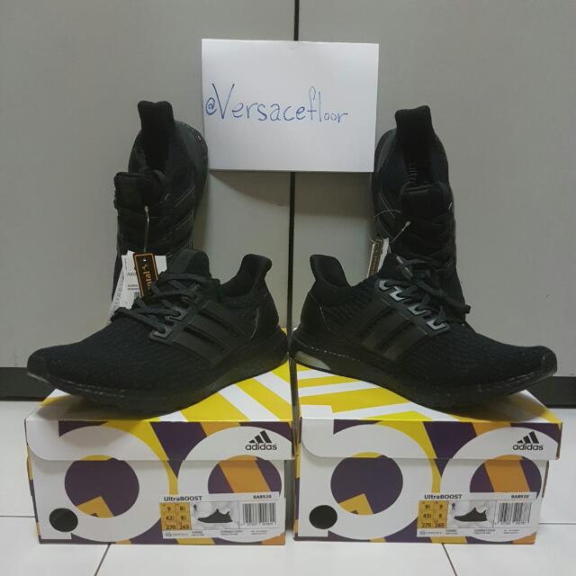 Adidas Ultra Boost Triple Black BA8920 Men s Fashion Footwear Sneakers on Carousell