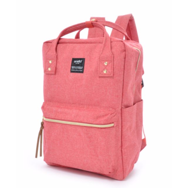 pink square backpack