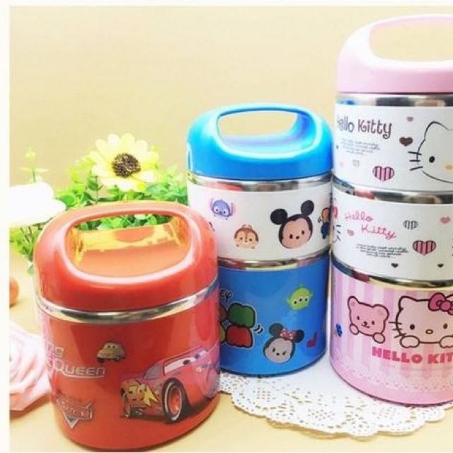 Cartoon Stainless Steel Insulation Lunch Box Peralatan Dapur Di Photo