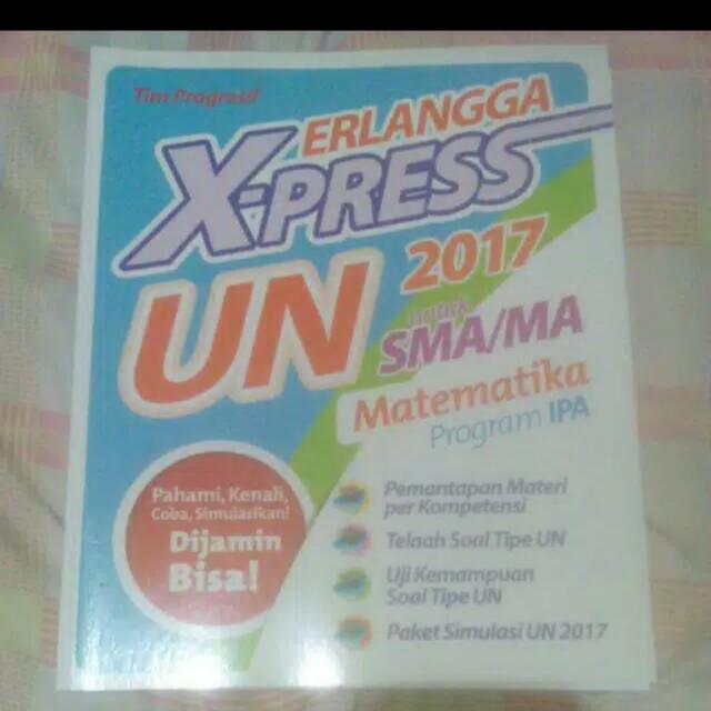 Erlangga X Press Un Sma Ma 2017 Matematika Progam Ipa Books