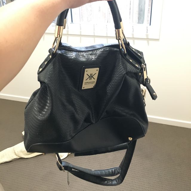 Kardashian Kollection Black And Gold Bag Women S Fashion Bags Kardashian Kollection Black And Gold