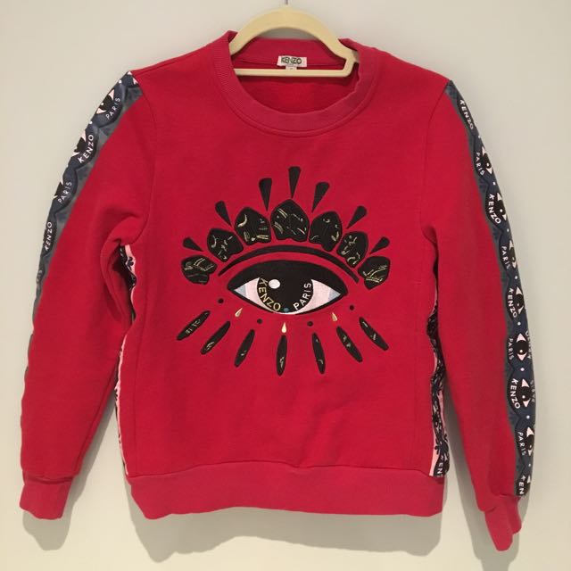 kenzo red eye sweater