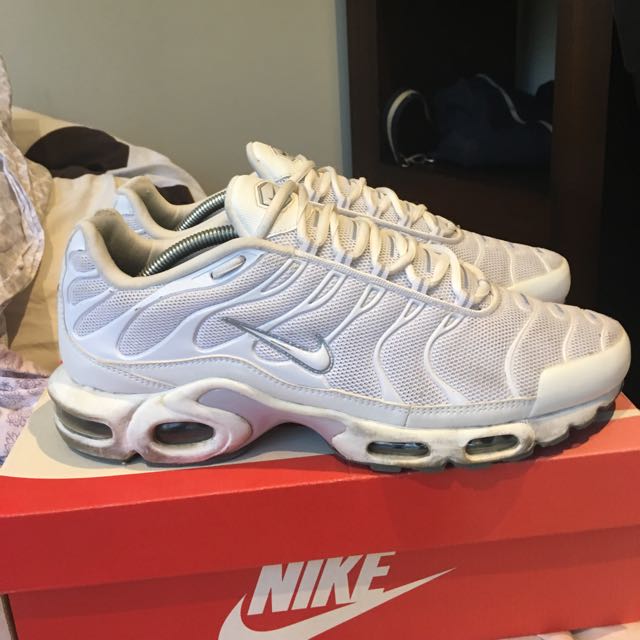 Nike Air Max Plus TN // Casper All White **SOLD**, Men's Fashion ...