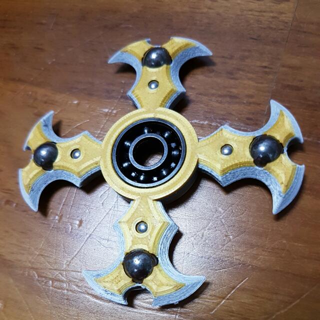 Metal Fidget Spinner: Quad-Ninja Star