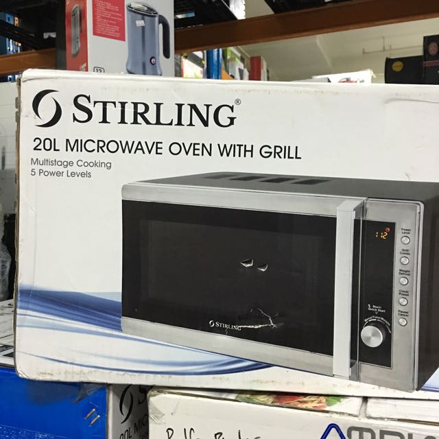 Stirling 20L Microwave Oven With Grill From Australia, TV & Home