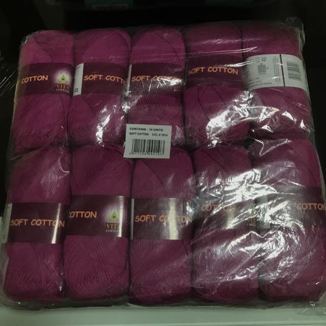 VITA Soft Cotton Knitting Yarns, Hobbies & Toys, Stationery & Craft ...