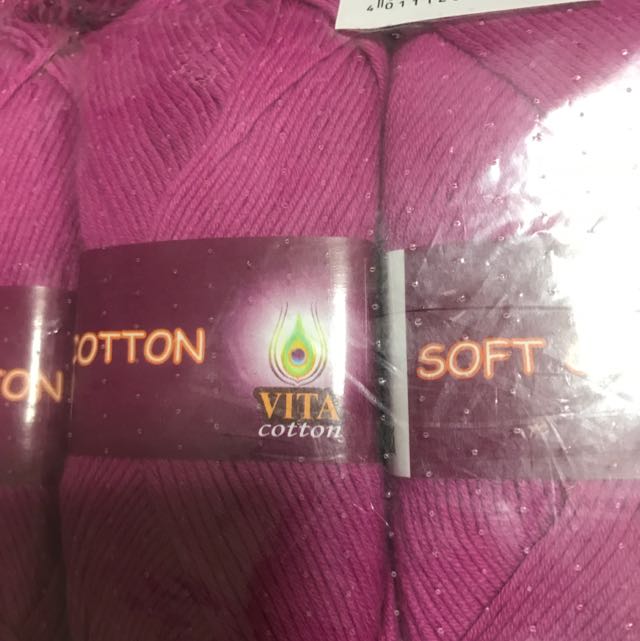 VITA Soft Cotton Knitting Yarns, Hobbies & Toys, Stationery & Craft ...