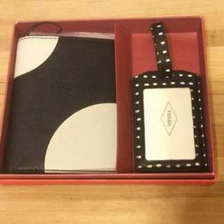 Fossil Passport Case & Luggage Tag