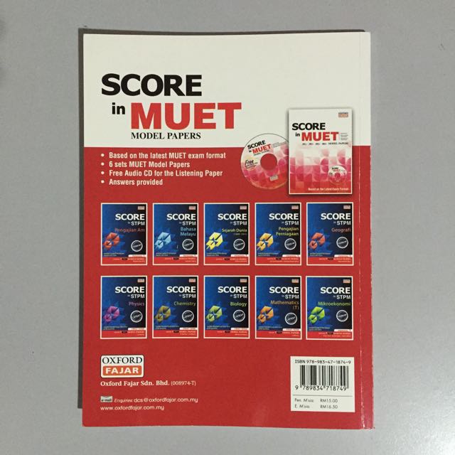 Oxford Fajar Muet Model Papers Textbooks On Carousell
