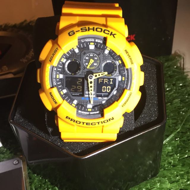 CASIO G SHOCK VELOCITY INDICATOR WATCH GA 100A 9A GA100 Men s