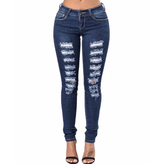 h and m distressed jeans