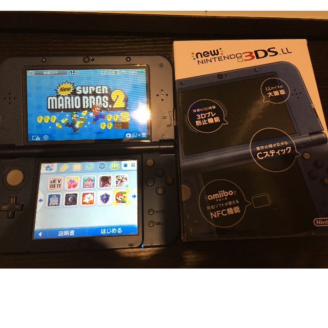 New Nintendo 3ds Ll 藍色 已改連samsung32gb Sd Card 遊戲機 遊戲機器材 Carousell