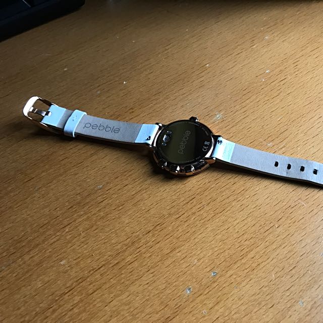 Pebble time online round rose gold