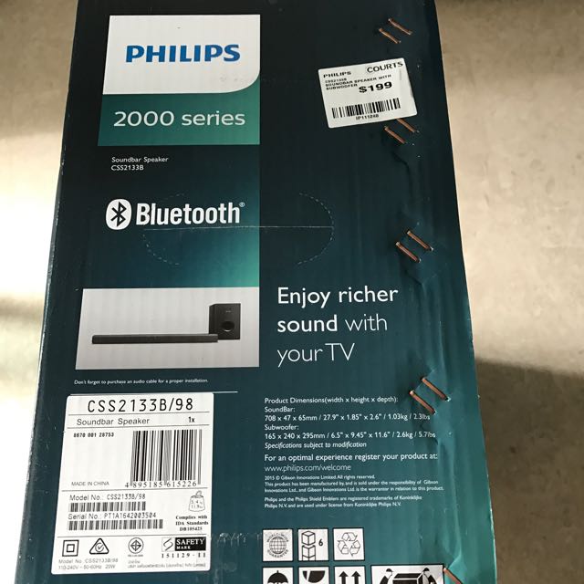 Philips Sound bar, Audio, Soundbars, Speakers & Amplifiers on Carousell