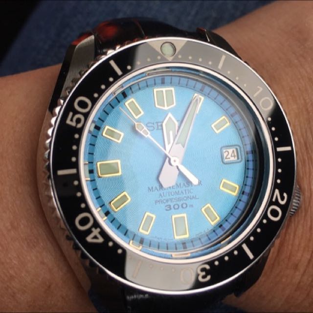 Seiko Zimbe MM300 SLA013 Limited Edition Baby Blue Dial, Luxury, Watches on Carousell