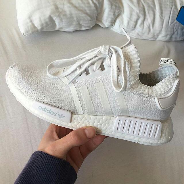 all white adidas nmd