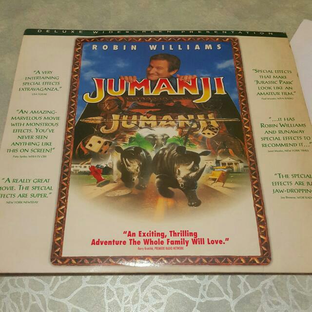 [VINTAGE] Jumanji Laser Disc, Hobbies & Toys, Music & Media, CDs & DVDs