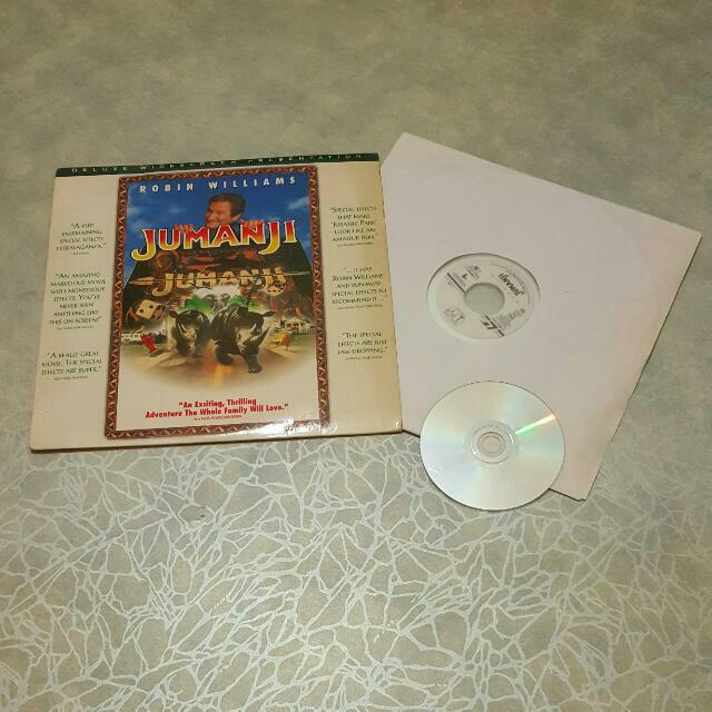 [VINTAGE] Jumanji Laser Disc, Hobbies & Toys, Music & Media, CDs & DVDs