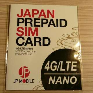 DOCOMO4G日本上網卡