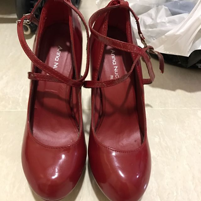 Red ballet heels store