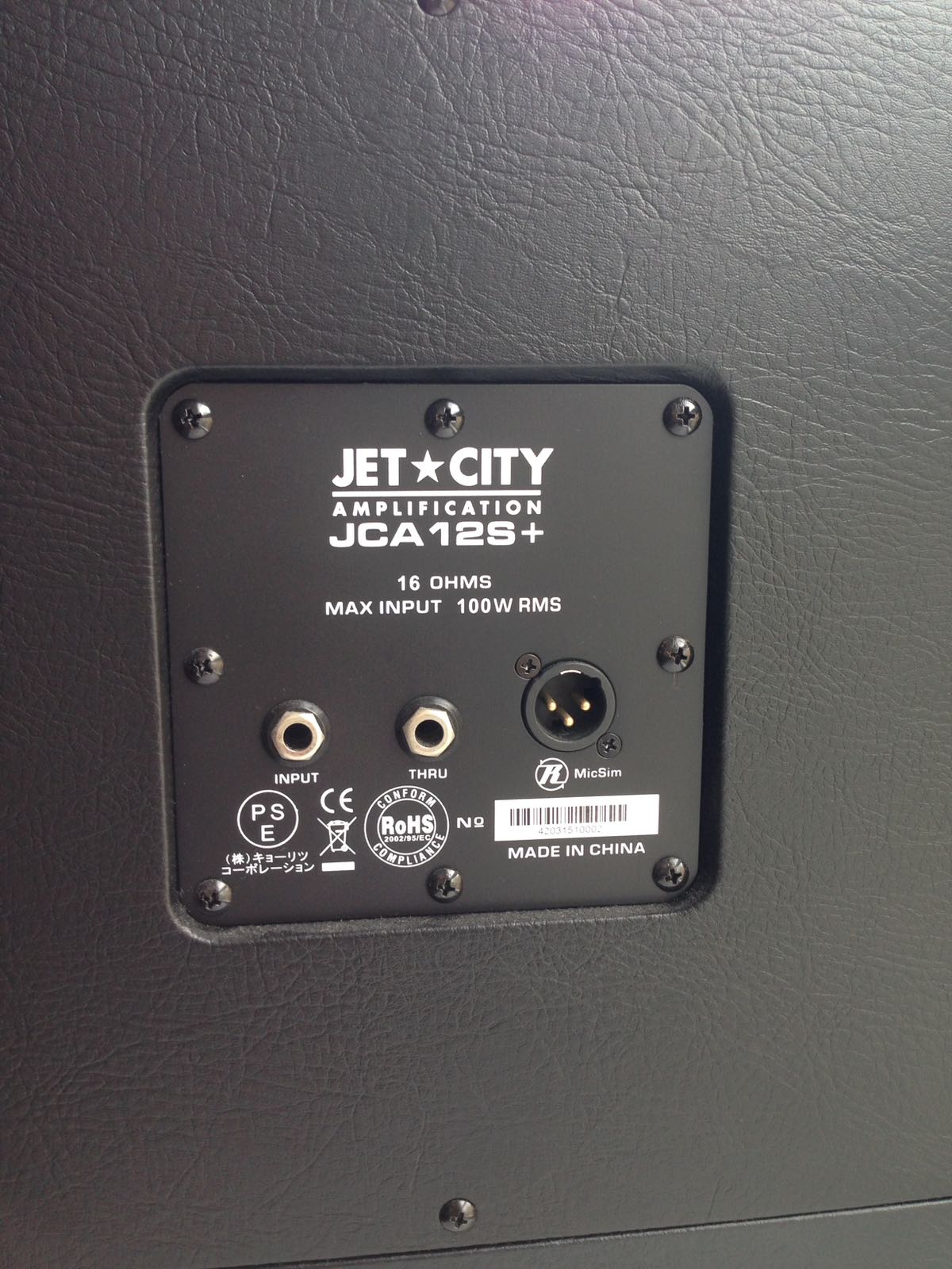 Jet City 1x12 Guitar Cab W Eminence Speaker Music Media Music