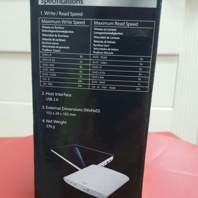 LG Portable Super Multi Drive, Computers & Tech, Parts & Accessories, Hard Disks & Thumbdrives ...
