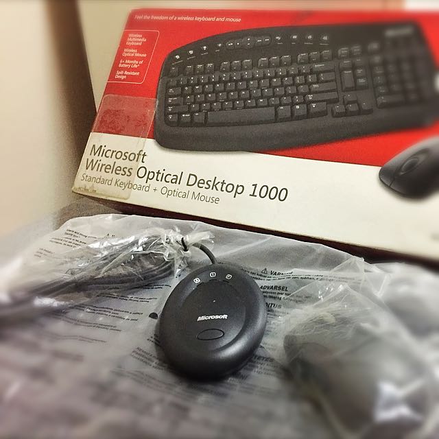 Microsoft wireless optical desktop 1000 computers tech parts